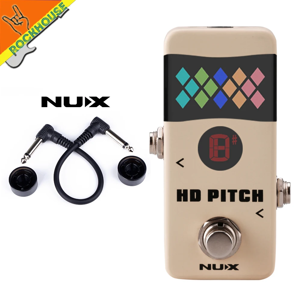 Новый NUX HD Pitch гитарный Педальный тюнер мини 2 режима настройки отображения