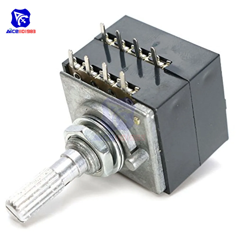 Rotary Potentiometer 50K 100K LOG ALPS RH2702 Audio Volume Control Stereo Loudness
