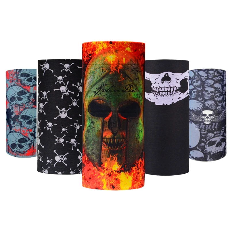 

Cool Cycling Magic Scarf Darkness Bicycle Headband Skull Bandana Seamless Tubular Mask Running Face Shield MTB Cycling Balaclava