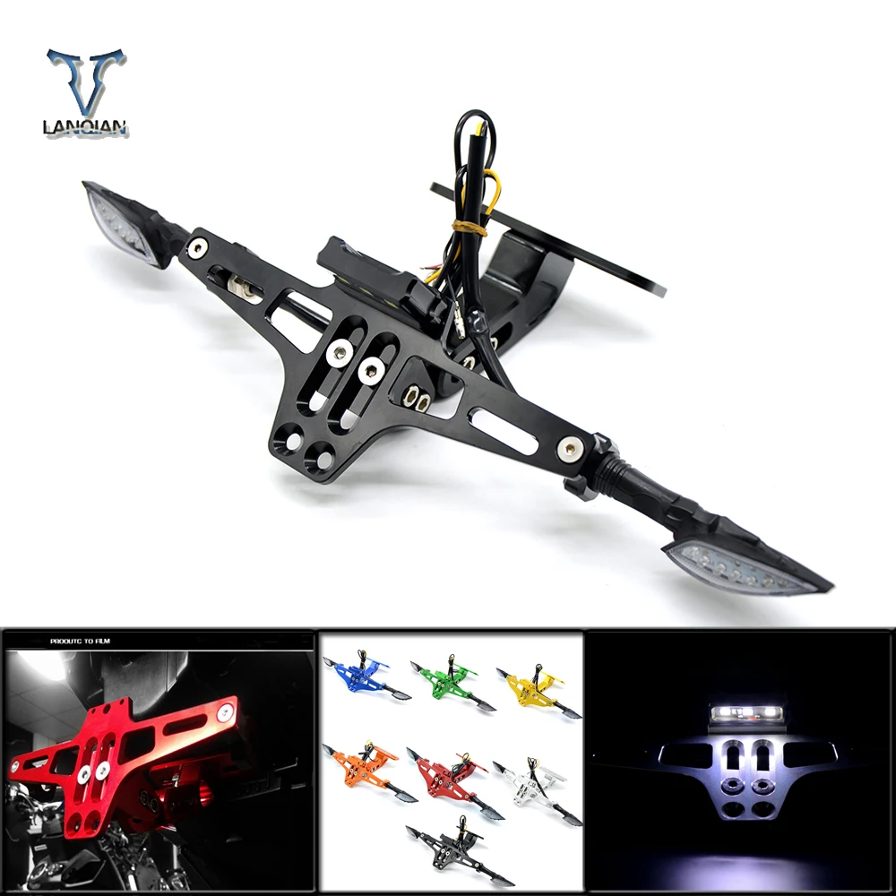 

Motorcycle Adjustable Angle License Number Plate Frame Holder Bracket For Ducati Monster1000 S/Monster1000 Dark M1000S S4/S4R