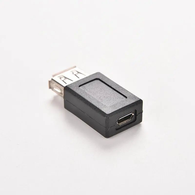 Струйный Черный USB 2,0 type A Female to B Female Micro USB 5 Pin кабель для передачи данных адаптер Высокое качество USB вилка Конвертер Разъем