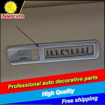 

Car style For Toyota Highlander 2015 ABS Chrome rear reading lamp Cover Trim Decorative Reading light covers Frame Decoration