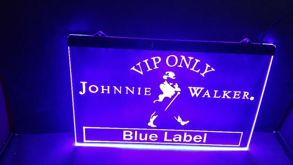 B137 VIP Только Johnnie Walker Blue Label Пивной бар pub клуб 3d знаки светодиодный неоновая вывеска