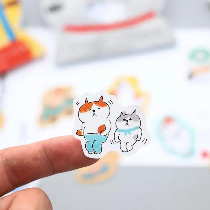 30 шт/пакет Kawaii милый кот блокнот Сделай Сам Скрапбукинг дневник календарь