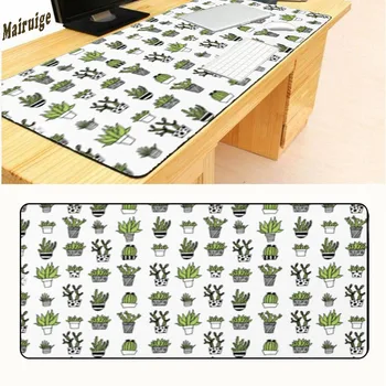

Mairuige Free Shipping Print Cactus Rectangle Rubber Anti-Slip Gaming Notebook Durable Large Mouse Pad Lock Edge 900*400*3mm