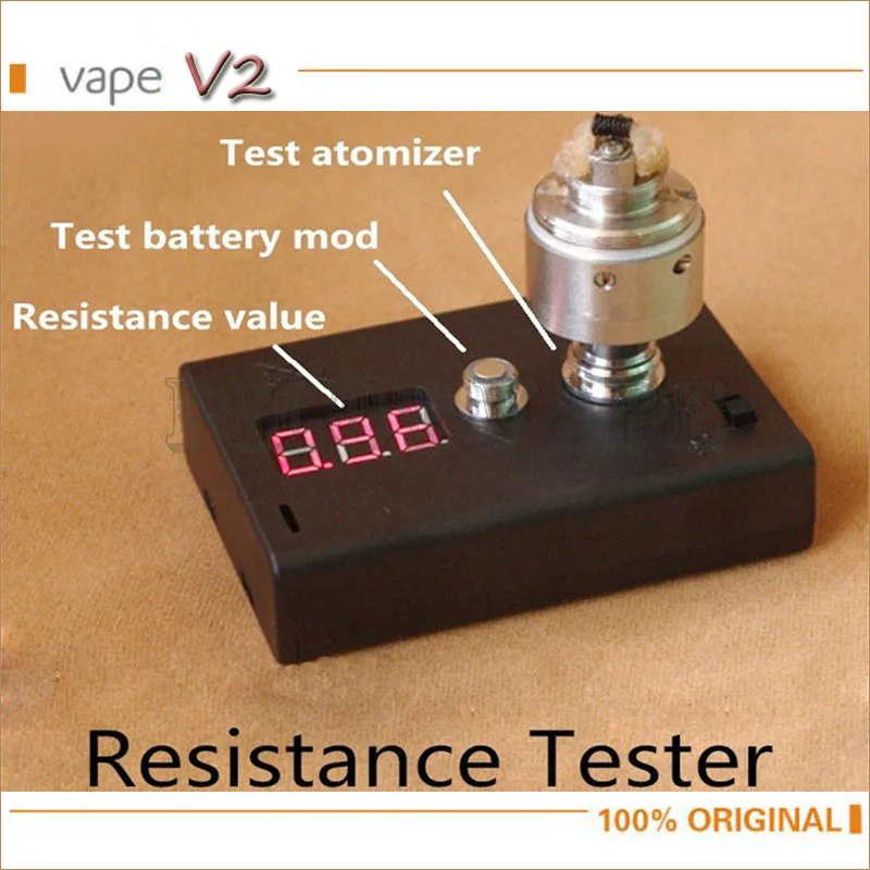 E Cig Digital Voltmeter Ohm Atomizer Electronic Cigarette Resistance Test Mod DIY Coil Wire Accessories Device