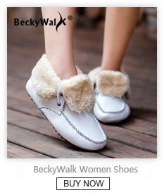 BeckyWalk/зимняя женская обувь из натуральной кожи; ботильоны больших размеров; женские ботиночки с круглым носком; женские короткие зимние ботинки; WSH3067