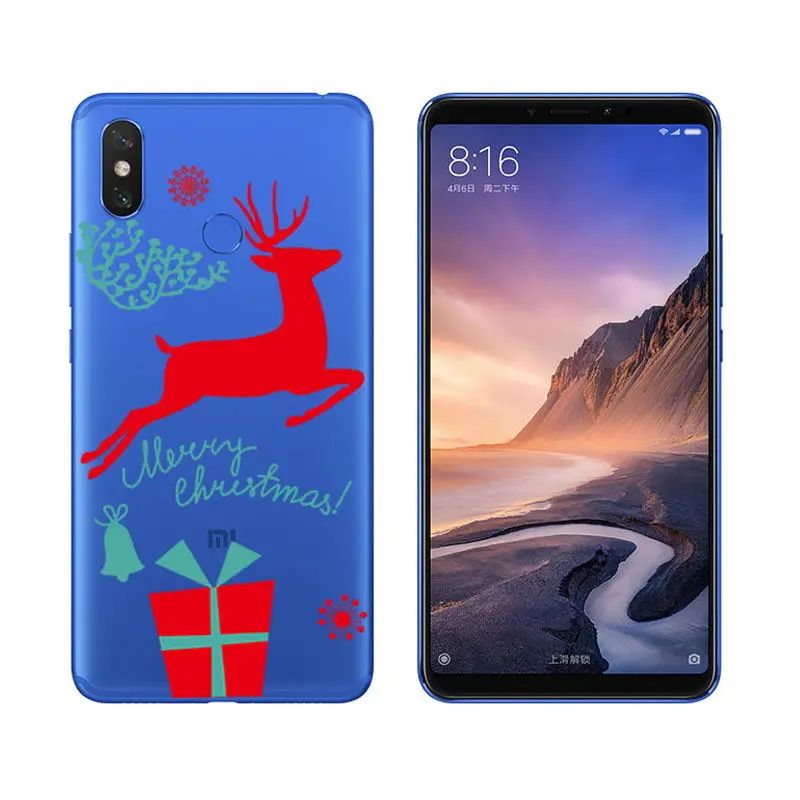 Santa Claus Reindeer Christmas Soft Case Cover For Xiaomi Mi A1 A2 Lite Mix 2S Redmi Note 5 4X 4A Phone Coque Fundas sFor Mi 8   (12)