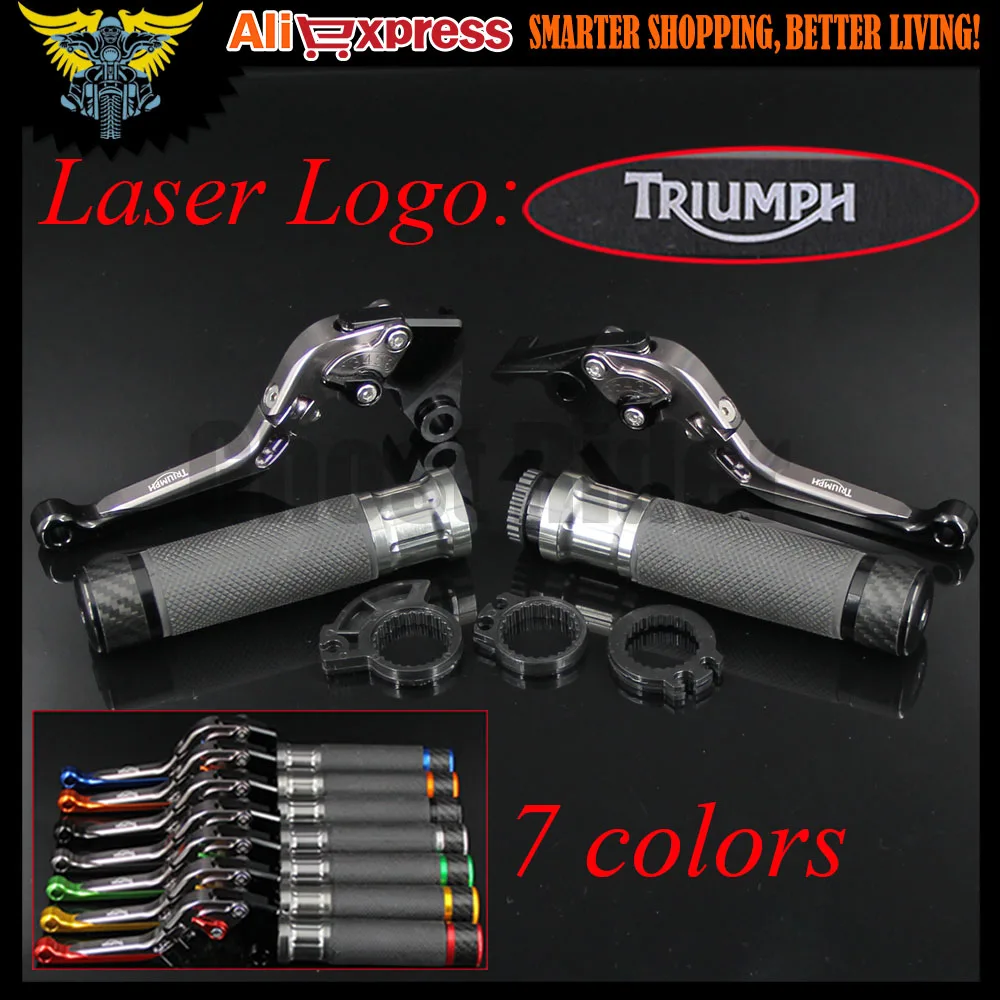 Motorcycle CNC Brake Clutch Levers and Handlebar Hand Grips For Triumph 675 STREET TRIPLE R/RX DAYTONA 955i SPEED FOUR TT 600 Motorcycle CNC Brake Clutch Levers and Handlebar Hand Grips For Triumph 675 STREET TRIPLE R/RX DAYTONA 955i SPEED FOUR TT 600