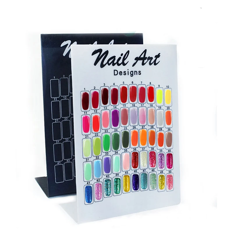 

Professional Nail Art Tools Manicure Display Board Makeup Exhibition Panels Color display Nail Holder Case Cosmetic Organizer