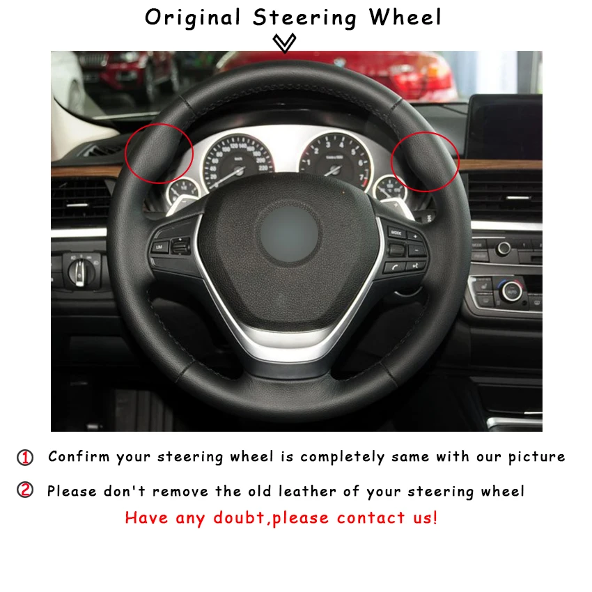 Красный кожаный маркер для руля BMW F30 320i 328i 320d F20 углеродное волокно|car steering wheel