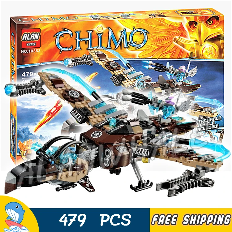 

479pcs Vultrix's Sky Scavenger Battle Fighter Phoenix Flame Flyer 10353 Figure Building Blocks Toys Compatible with LegoING