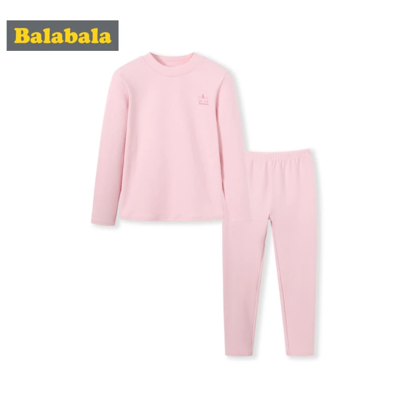 

Balabala Girls 2-Piece Graphic Snug Fit Cotton Pjs Long Sleeve Mock-Turtleneck Shirt + Pull-on Pants Set Teenage Girl Pajama Set