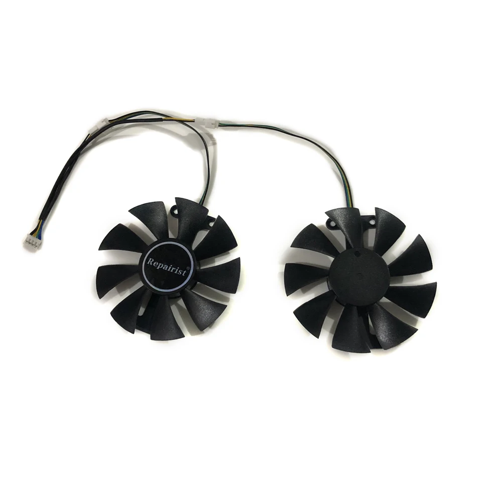 Кулер для Охлаждения видеокарты PowerColor Red Dragon RX480 RX580 RX470 2 шт./компл. графический ГП