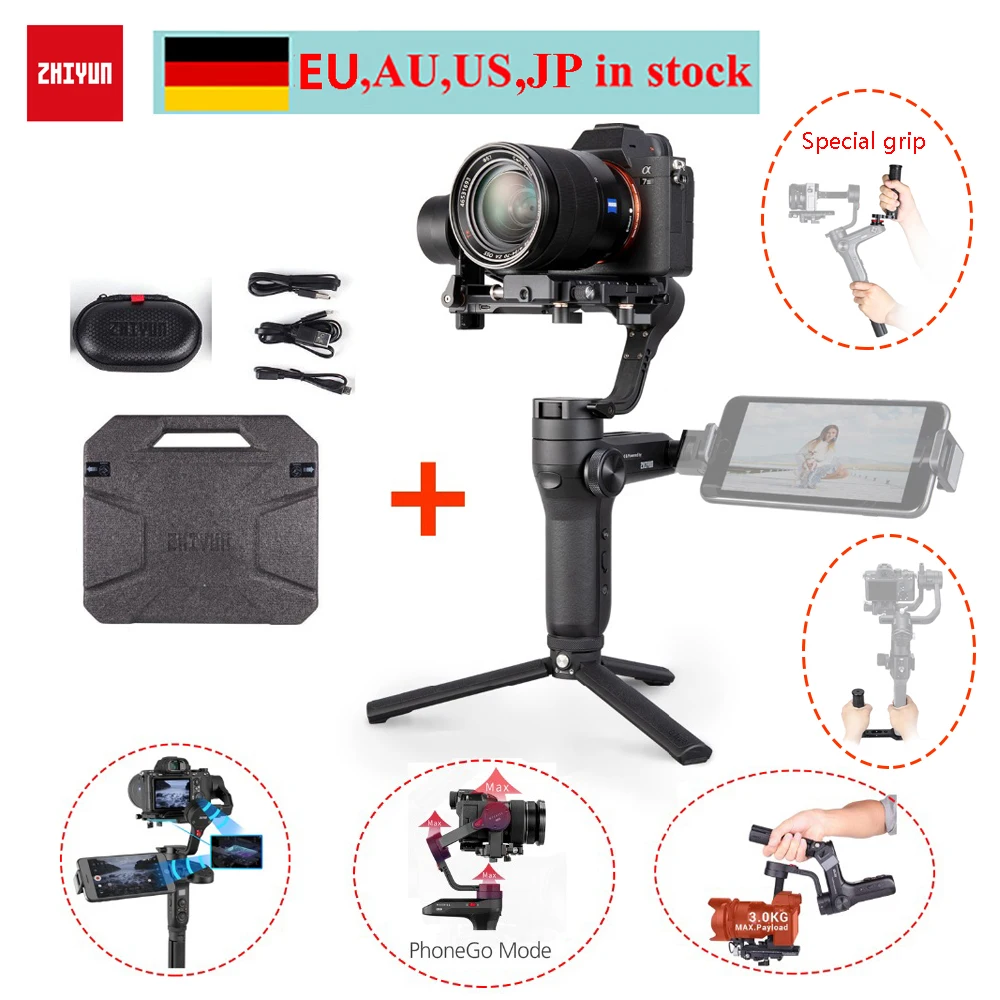 3 осевой Ручной Стабилизатор Zhiyun Weebill LAB Для беззеркальных камер Sony A9 a6300 Panasonic