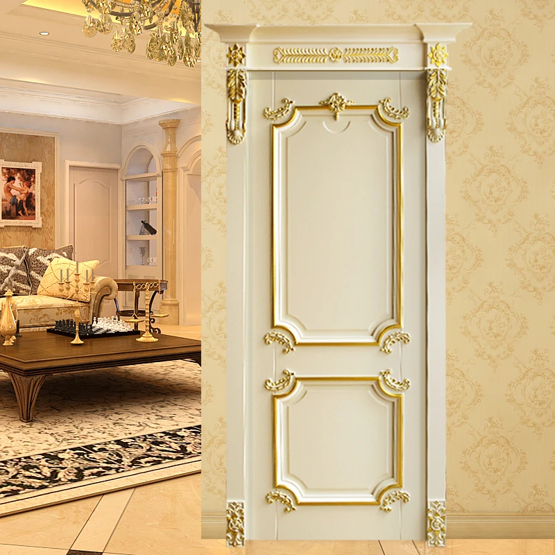 Us 1899 0 Cheap Apartment Internal Bedroom Living Room White Gold Oak Door In Bedroom Sets From Furniture On Aliexpress