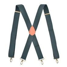 Взрослый мужской четырехзажимный бретель с крючками Регулируемый x-образный монохромный универсальный ремень зажим бронзовая Пряжка модная пряжка