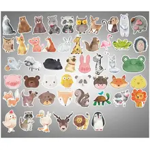 Premium New 50Pcs Colorful Animals Sticker Cute Watercolor Cartoon Anime Decal Stickers for DIY Laptop Luggage Skate Premium New 50Pcs Colorful Animals Sticker Cute Watercolor Cartoon Anime Decal Stickers for DIY Laptop Luggage Skate