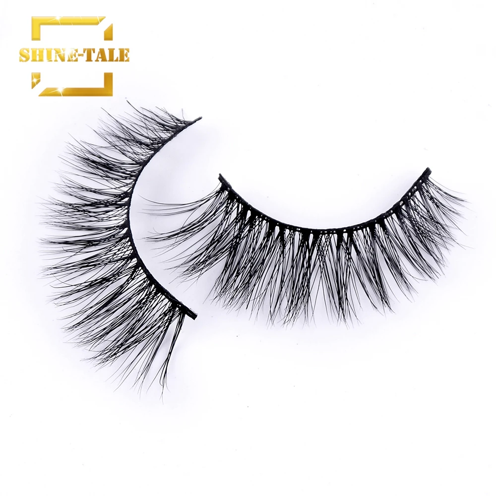 

Shine-tale 3D Mink Fur Eyelashes Natural False Lashes Reusable 100% Handmade A04