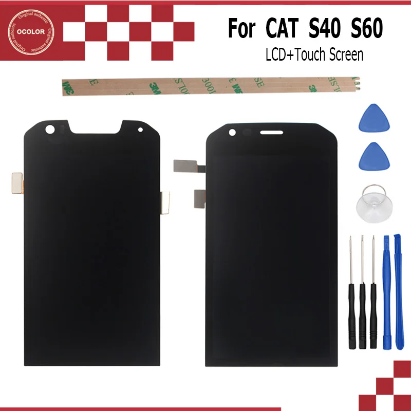 Ocolor для CAT S40 S60 lcd и инструмент ремонта сенсорного экрана в сборе Часть 4 7 дюймов