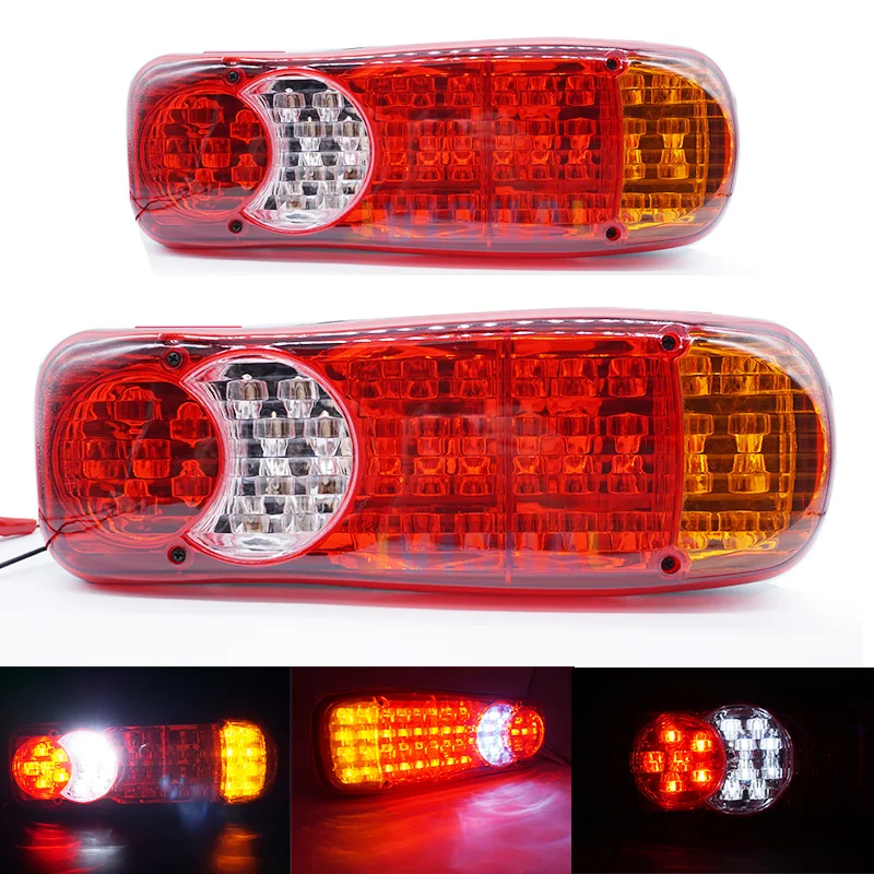 

24V Truck LED Tail Light Warning Rear Lamp Boat Trailer Stop Reverse Safety Indicator Lights for Trailer Truck Car taillights