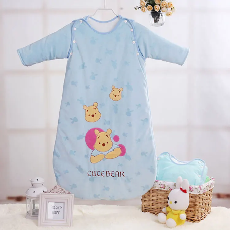  New children sleeping bags autumn section of cotton baby sleeping bags pure cotton sleeping bags ba