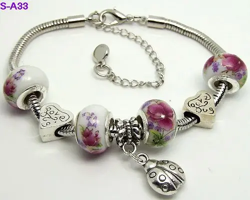 Fashion Jewelry Bracelet For Women 925 Diy Crystal Silver Fashion Jewelry Bracelet For Women 925 Diy Crystal Silver Bracelets Charm S A33