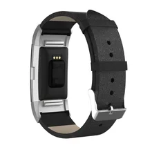 Для браслета FitBit Charge 2 кожаный ремешок для наручных часов с металлическим наконечником с фактурой в виде адаптер для FitBit Charge 2 ручные умные браслеты