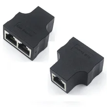 Wholesale 10pcs/lot RJ45 female to female 1 To 2 Ways RJ45 LAN Ethernet Network Cable Female Splitter Connector Adapter Wholesale 10pcs/lot RJ45 female to female 1 To 2 Ways RJ45 LAN Ethernet Network Cable Female Splitter Connector Adapter