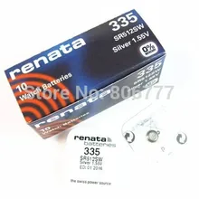 RE NATA оксид серебра кнопка батареи SR512SW 335 4,8*1,2 мм 6 мАч 1,55 в