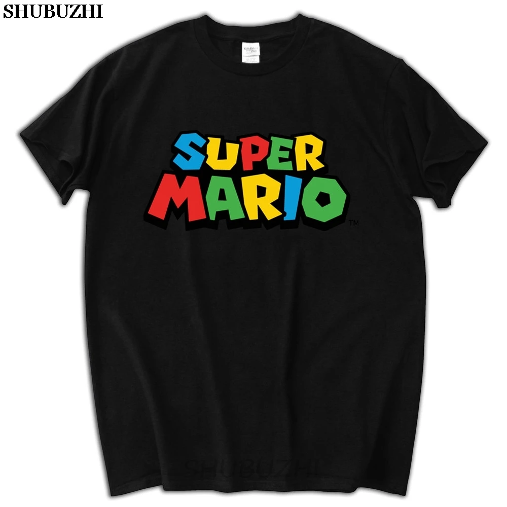 

man fashion summer present Super Mario T Shirt Super Mario Tshirts Short Sleeve Father's Day Custom For Men sbz5662