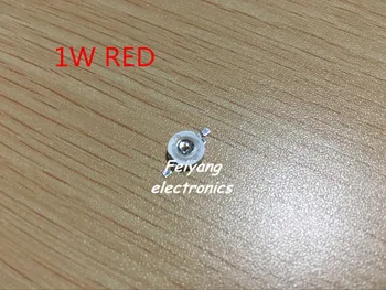 

Free shipping! 100pcs/lot 1W Red LED chip Lamp beads Pure Red 620mA 2.2-2.4V 40-45LM 30mil