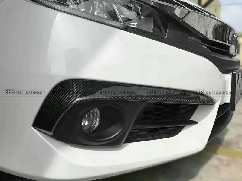 10th Generation Civic FC CM-Style Front Bumper Canard(5)_1