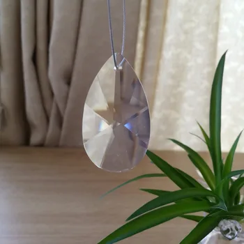 

Wholsale ! K9 Crystal 50mm 800 units Pear Shape Crystal Glass Chandelier Light Luxury Crystal Chandelier Pendant