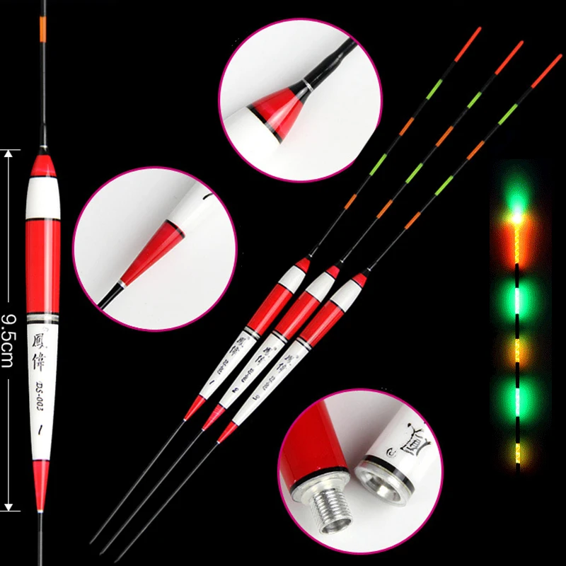 Электрический рыболовный поплавки WLPFISHING 1 3 # светодиодный светильник для пресной