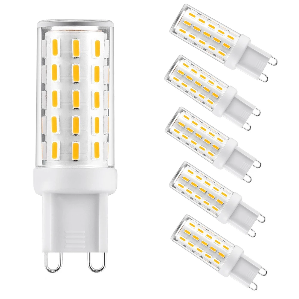6 шт. G9 Светодиодная лампа 4 Вт 100 В до 240 54LED lampara bombillas LED Базовая замена 40 галогенная