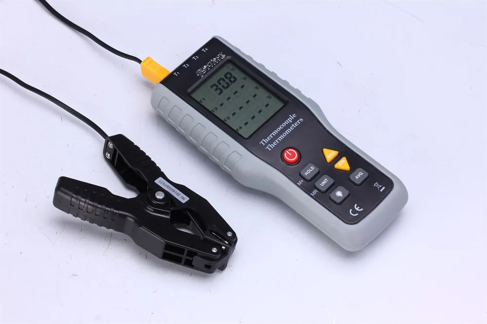 PerfectPrime TC41T2 4 канальный к Тип Цифровой термометр термопары Датчик 200 1372C/2501F с 2