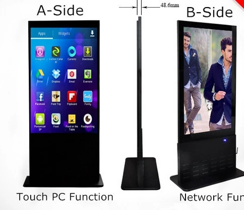 LCD verticale Display Advertising 55 pollice Due Laterali Più Sottile Cena  Sottile Schermo A LED Video CCTV Monitor di Visualizzazione pC fai da  te|lcd pc|pc diypc led monitor - AliExpress