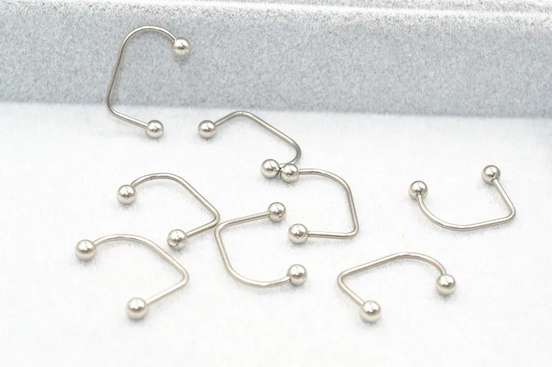 Серьги для пирсинга губ/губ из хирургической стали 16 1 2 мм 50 шт.|body jewelry|labret ringbody
