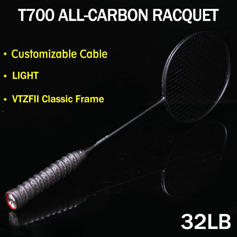 strung badminton racket