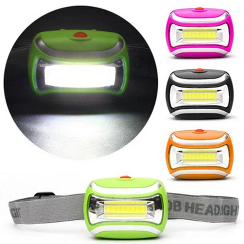 

Drop shipping Outdoor Camping Night Fishing 4 Modes Waterproof Headlight Head Flashlight Torch Lanterna Mini COB LED Headlamp
