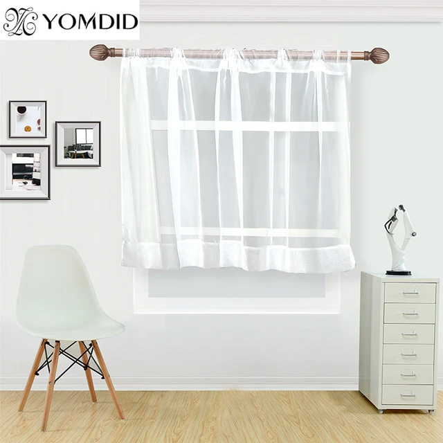 Bianco tenda caffè per la cucina mezza finestra tende di tulle ... Bianco tenda caffè per la cucina mezza finestra tende di tulle ...