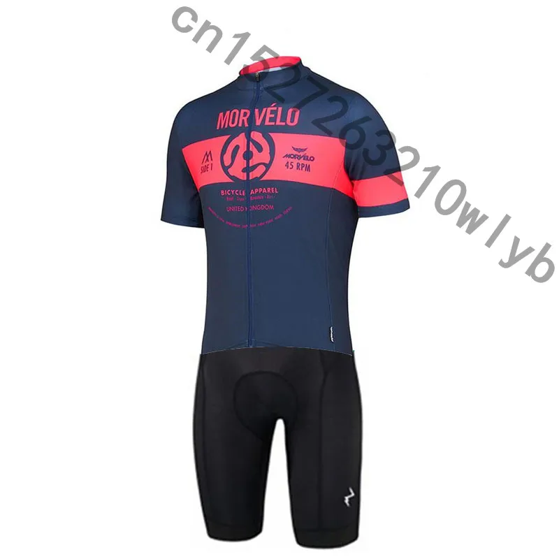 Morvelo Велоспорт Джерси Pro team Велоспорт Джерси летняя одежда для езды дышащая быстросохнущая короткий рукав шерстяной облегающий Костюм ciclismo - Цвет: 1