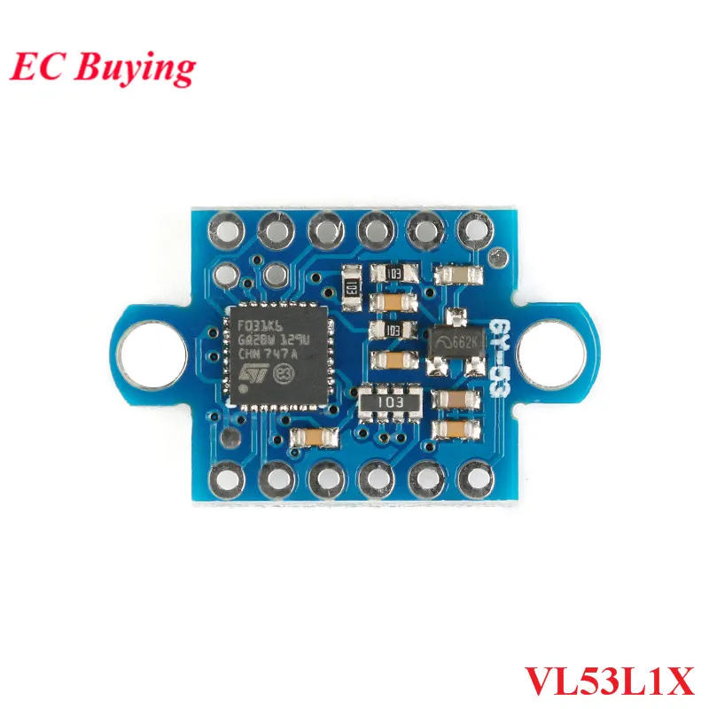 

VL53L1X Laser Ranging Sensor Module GY-53 TOF Time of Flight Distance Serial Port PWM Output I2C IIC Sensor Board GY53 GY-53-L1X