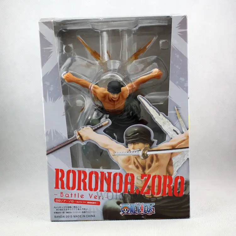 Anime One Piece 17cm Roronoa Zoro Battle Ver PVC Action Figure Collection Model Toys (2)