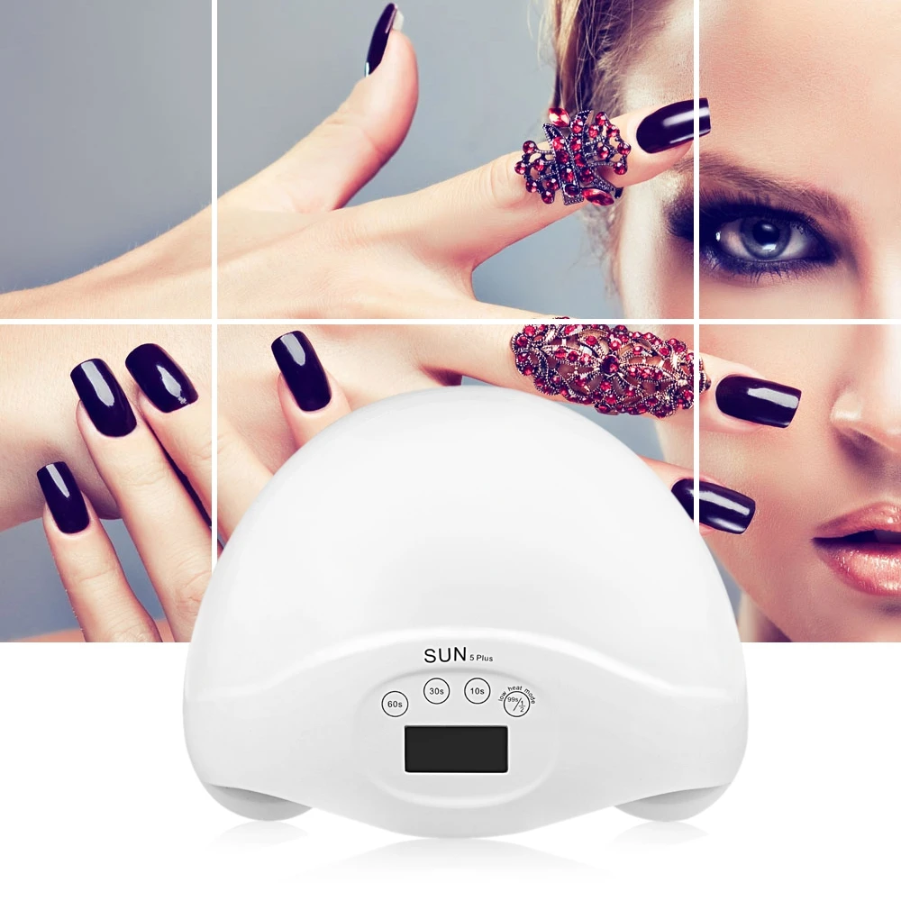 

36-48W Smart UV / LED Lamp Nail Dryer with Sensor LCD Digital Display Nail Gel Polish Curing Lamp for Salon EU/US Plug