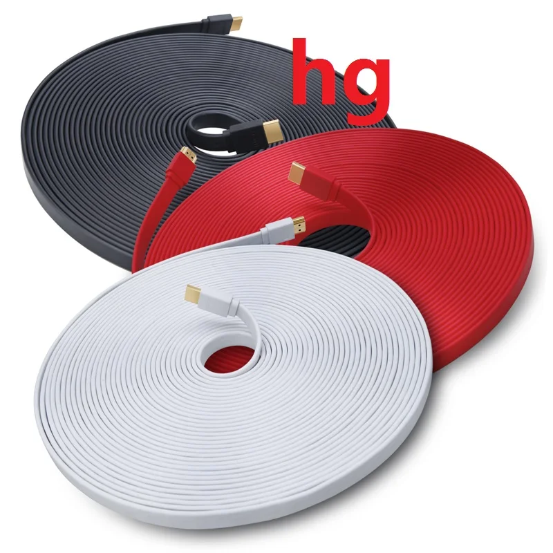 

hg Ethernet Cable Rj45 Lan Network Cat7 Flat Copper Wire Cords Knight Gigabit Computer Network Cable (5 M And 10 M / 15 M