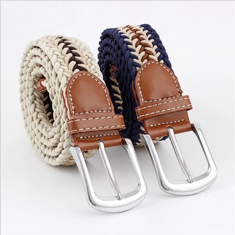 Cinturones de cintura hechos a mano para vaqueros de 105x3,4 cm, cinturón ancho para mujer, tejido sencillo, informal, para estudiantes, cinturón de color mixto - AliExpress Accesorios para ropa