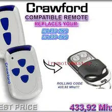 Aftermarket Кроуфорд удаленного ea433 2ks, ea433 4ks замена двери гаража дистанционного DHL