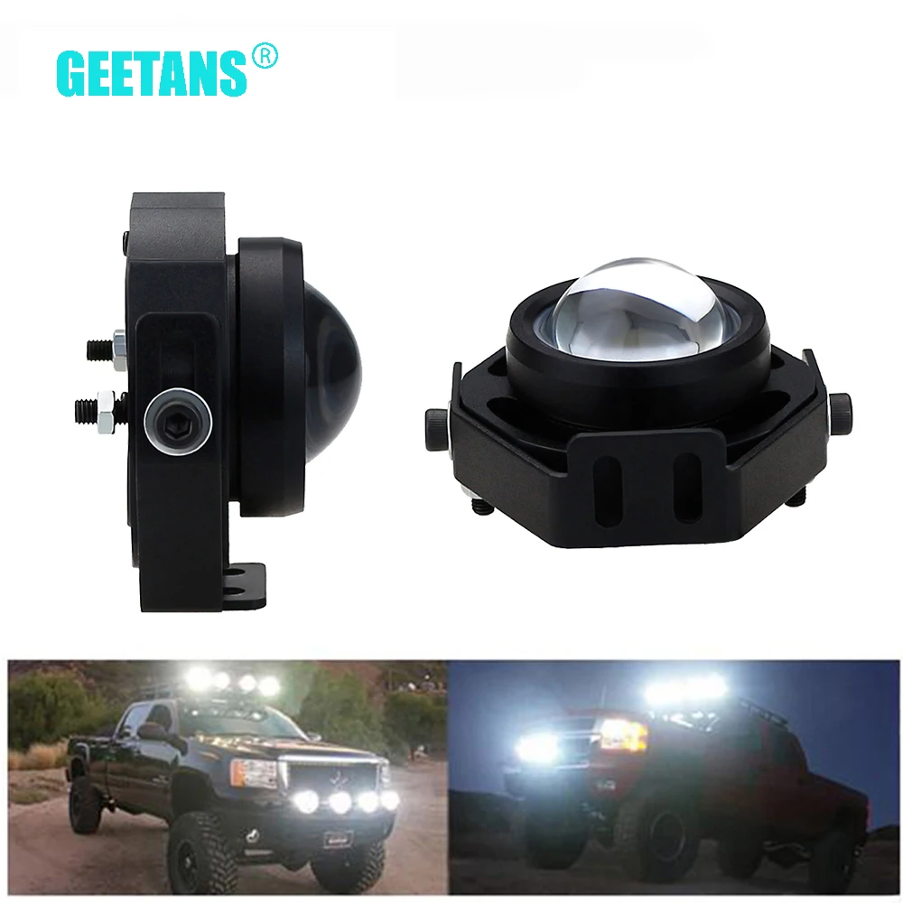 

GEETANS 2pcs/Lot Super Bright Led Car Fog Lamp Waterproof 1000LM 10W DRL Eagle Eye Light Daytime Running Reverse Backup Park CJ